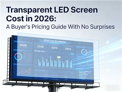 Chi phí màn hình LED trong suốt năm 2026 Hướng dẫn định giá cho người mua khô...