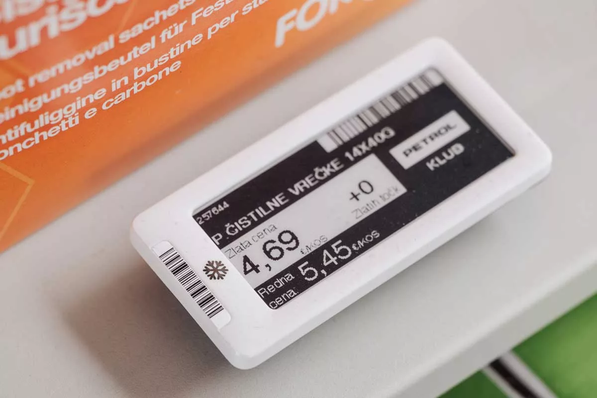 Displaydata Chroma 3.1 inch budget electronic shelf label with fast Photon refresh architecture