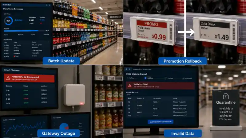 Cybersecurity and access control review for an electronic shelf label platform Cybersecurity and access control review for an electronic shelf label platform