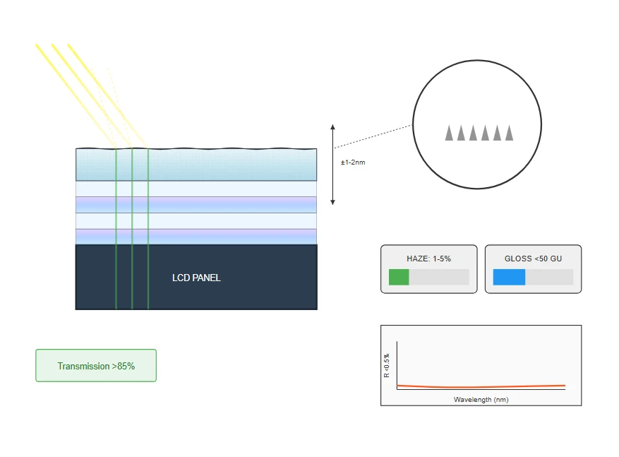 Surface Treatment Technologies and Anti-Glare Solutions