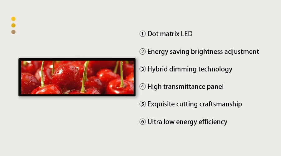 28 Inch LCD Bar Display Double Face Screen Manufacturer