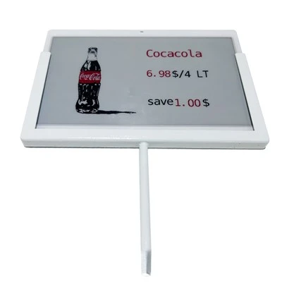 LEGOYO 7.3 inch large electronic shelf label with pick-to-light LED on warehouse bin rack LEGOYO 7.3 inch large electronic shelf label with pick-to-light LED on warehouse bin rack